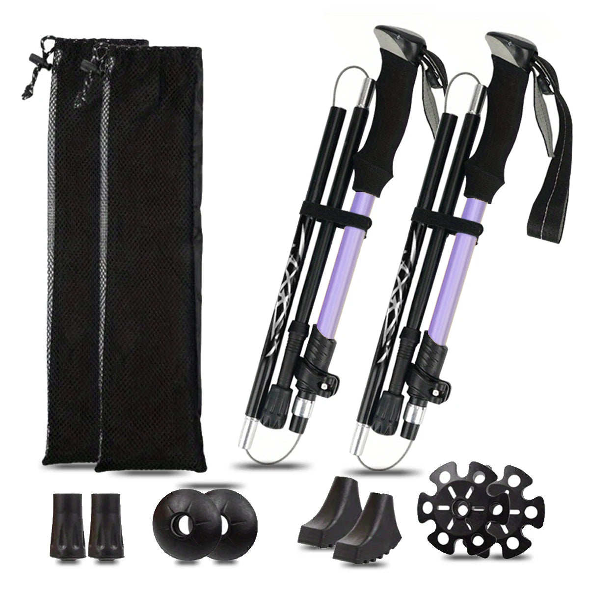 Ultralight Aluminum Alloy Trekking Poles For Outdoor Hiking