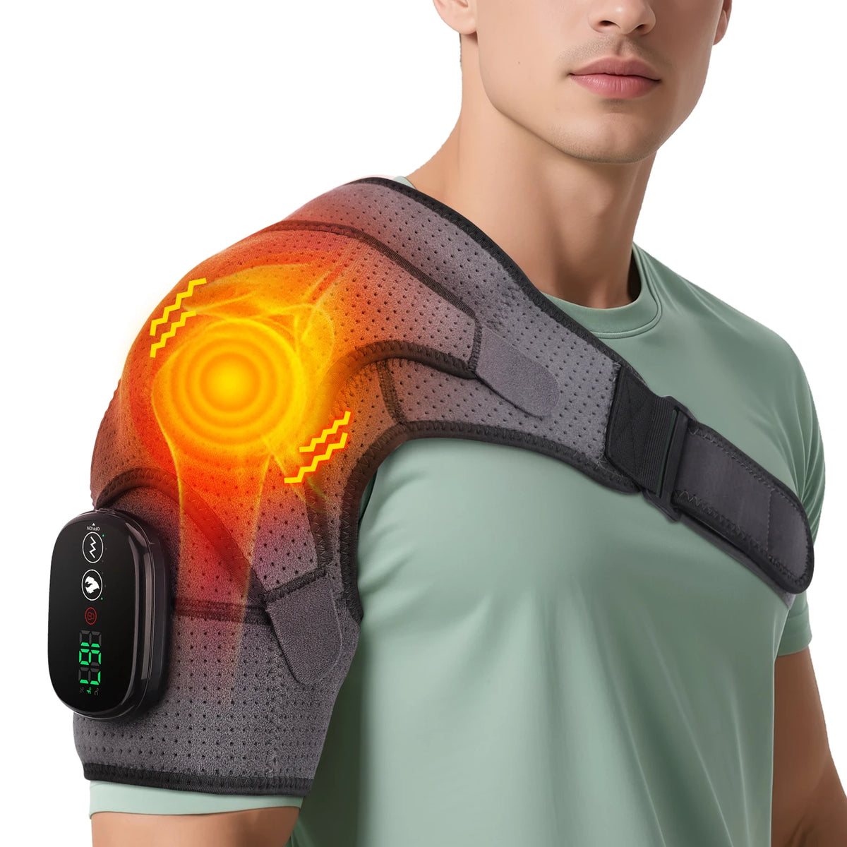 Hailicare Heated Electric Shoulder Vibration Massage Belt