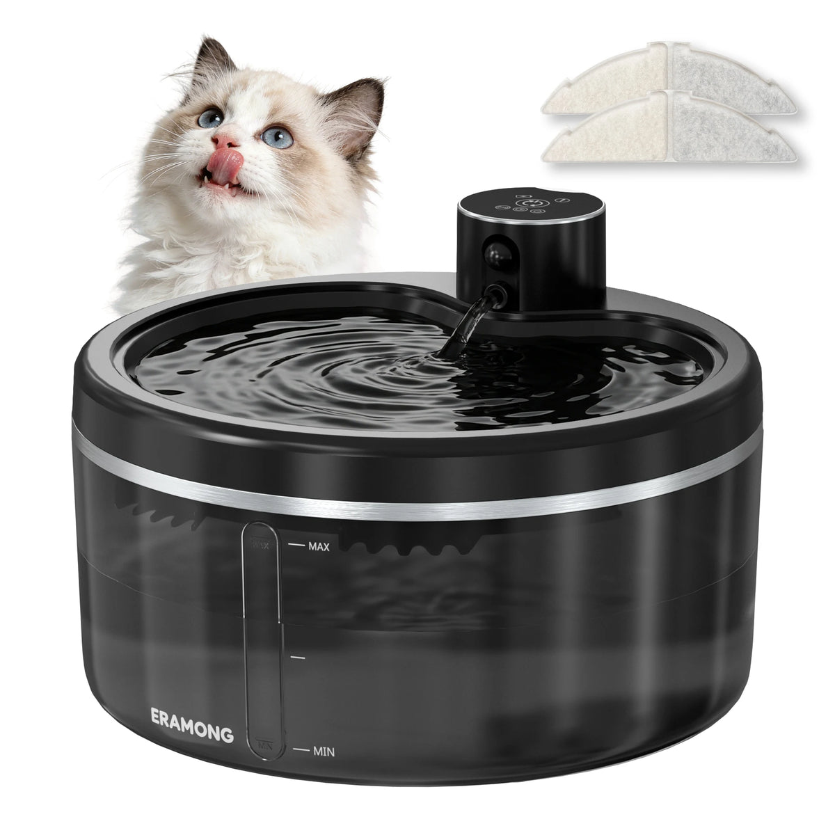 ERAMONG Wireless Intelligent Pet Water Fountain Dispenser