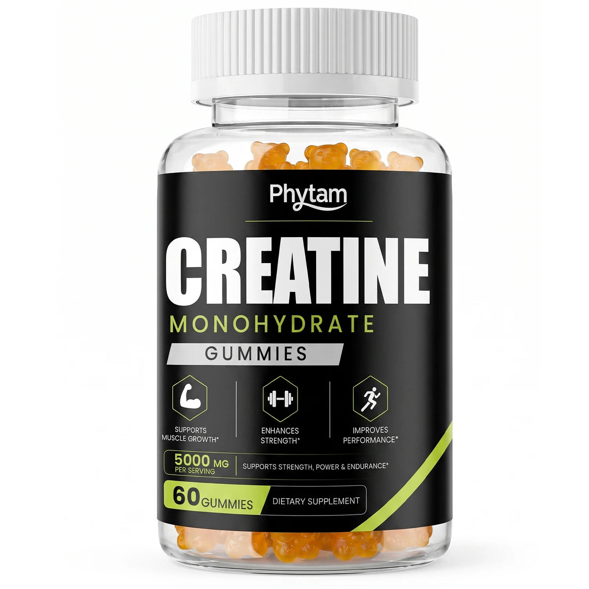 Phytam Charge Creatine Monohydrate Bear Gummies For Athletic Performance