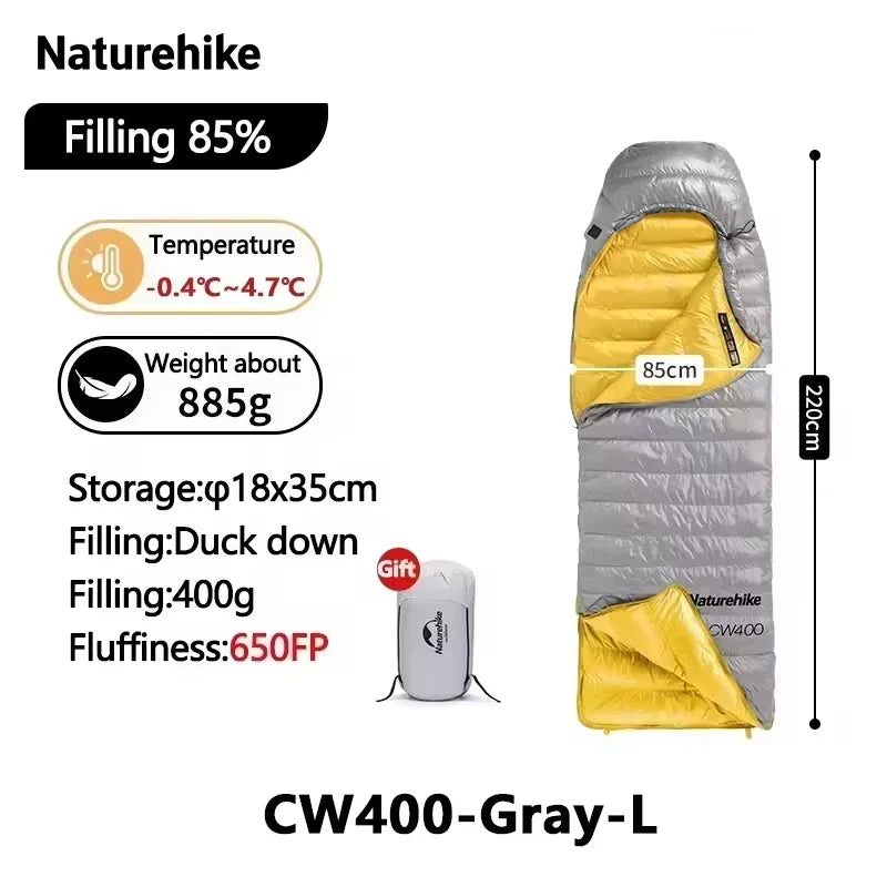 Naturehike Ultralight 650FP Duck Down Sleeping Bag For Camping