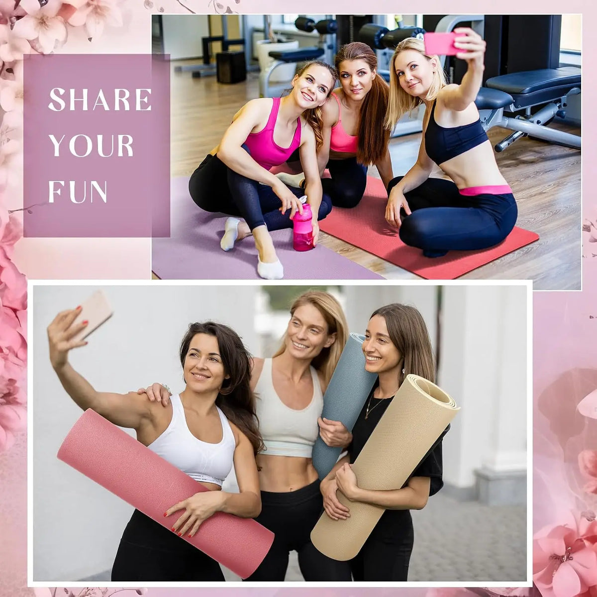 Premium Non Slip Exercise Yoga Mats For Home Gym Use