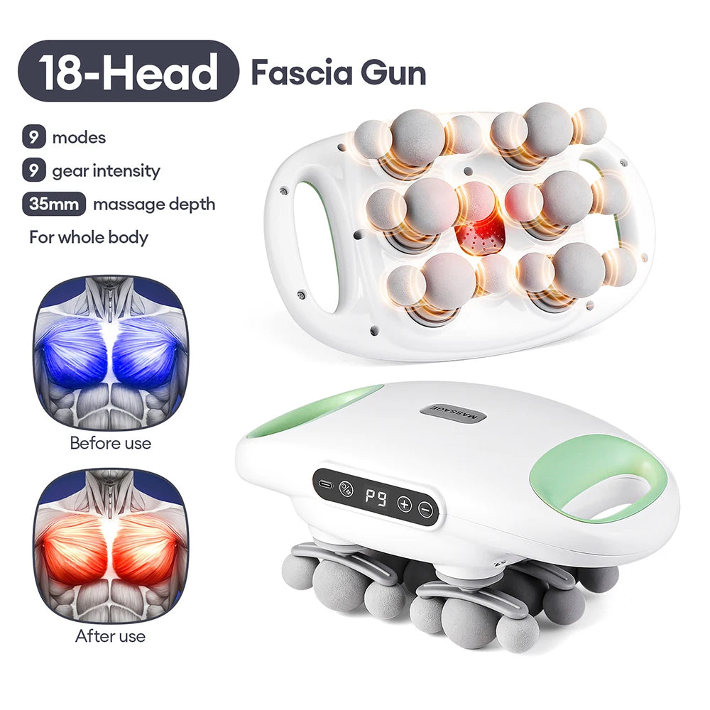 Iebilif Wireless Fascia Gun Deep Tissue Muscle Massager