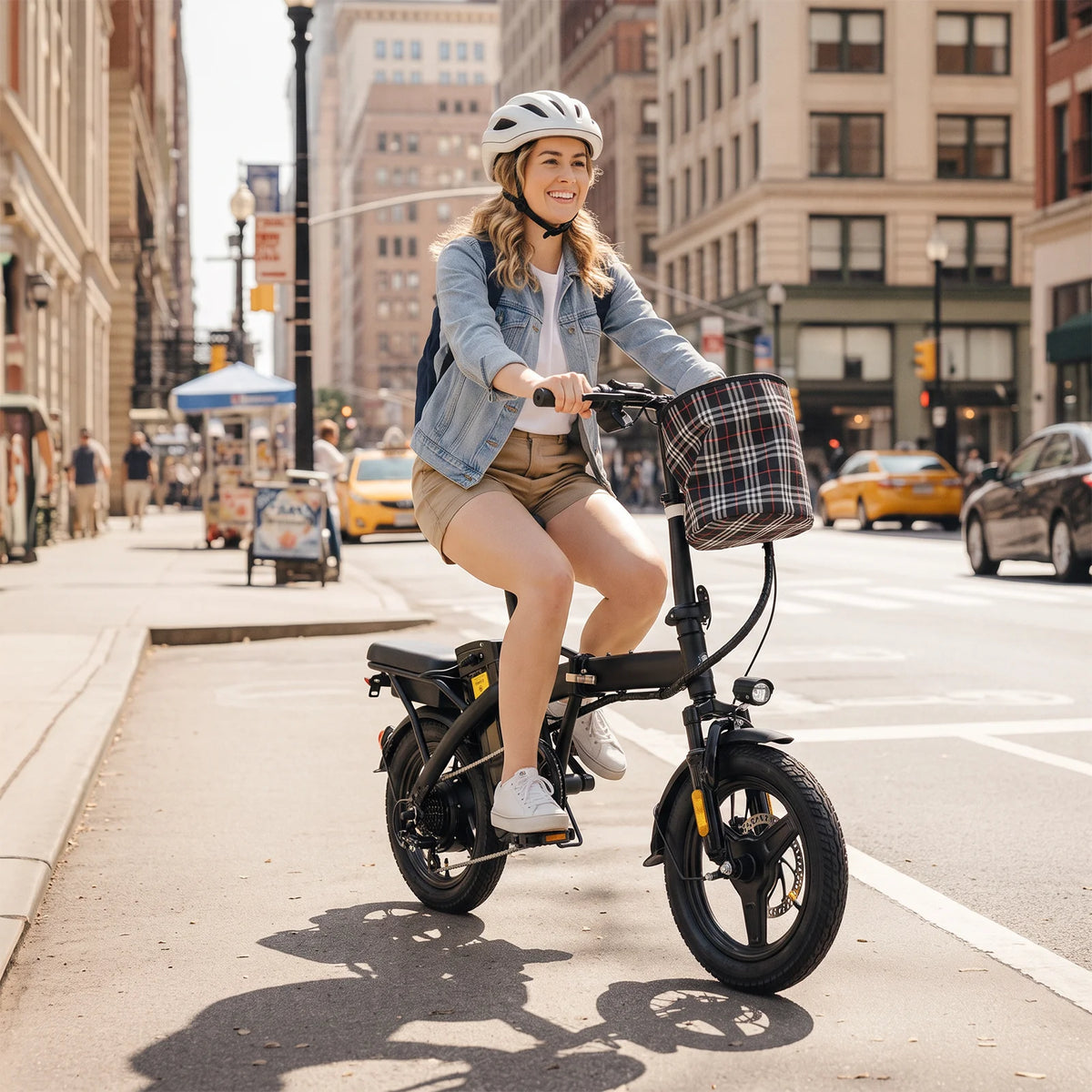 Hezzo T5 Lightweight Folding Electric Bike For Adults Commuter