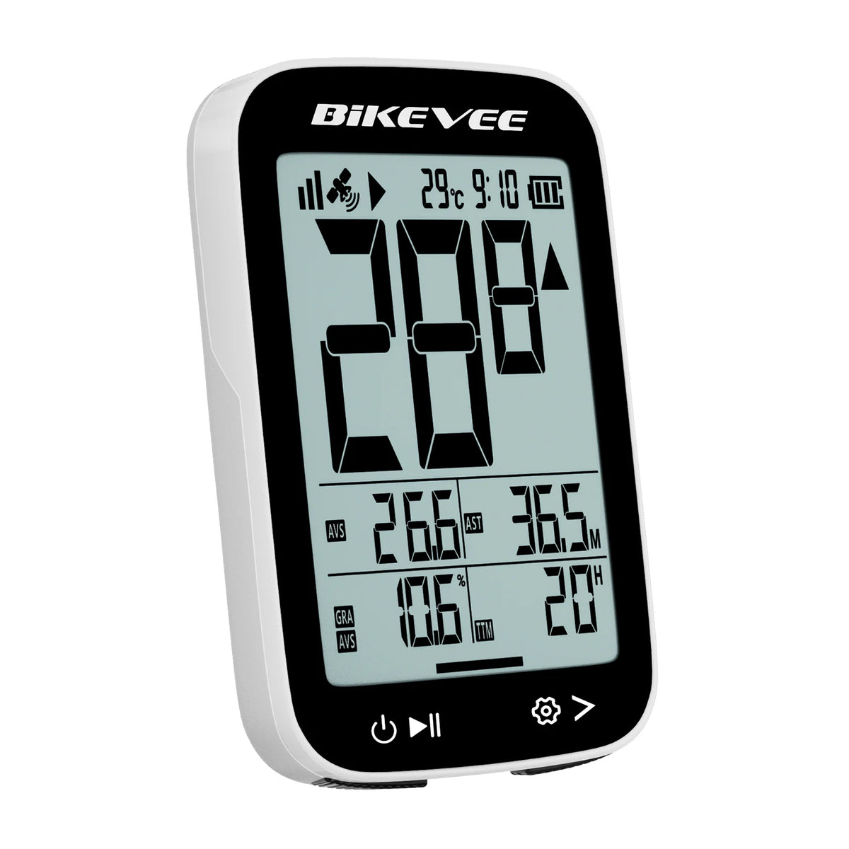 Bikevee Wireless Rechargeable Bike Computer GPS Speedometer And Odometer