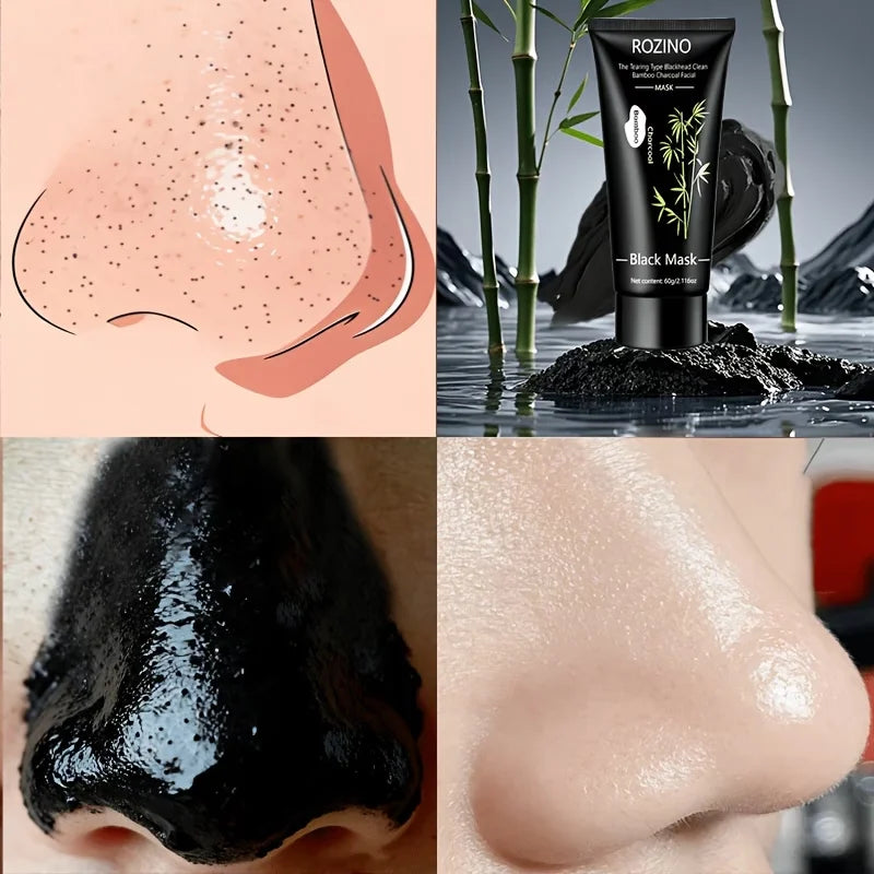 Rozino Bamboo Charcoal Tear Off Face Mask Deep Cleansing