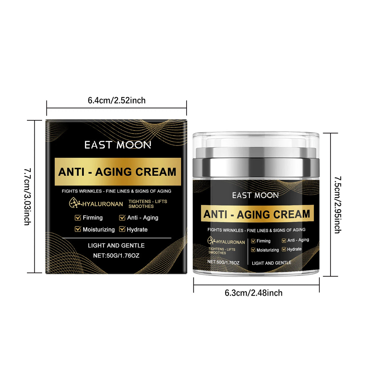 50G Men Face Cream Deep Moisturizing Nourishing Pores Improve Skin Texture Boosts Elasticity Smoothing Lifting Fade Fine Lines Firming Men 's Facial Cream