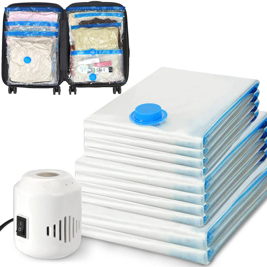 HATISAN Vacuum Storage Bags With Electric Pump Leak Proof