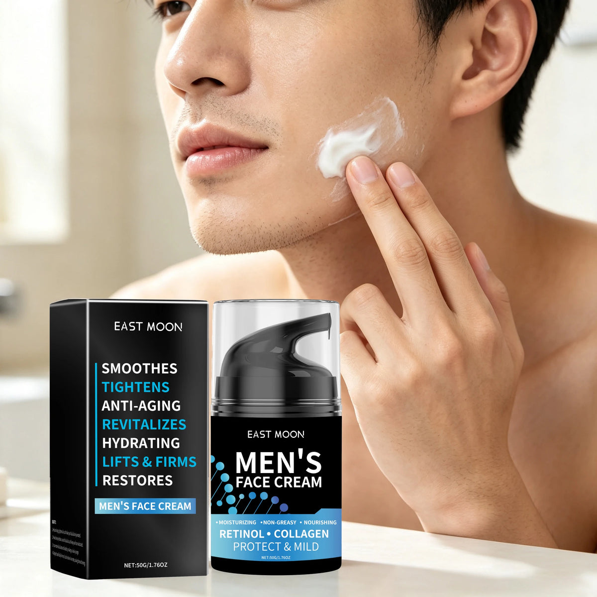 Retinol Men Face Cream for Hydrating and Tightening Skin