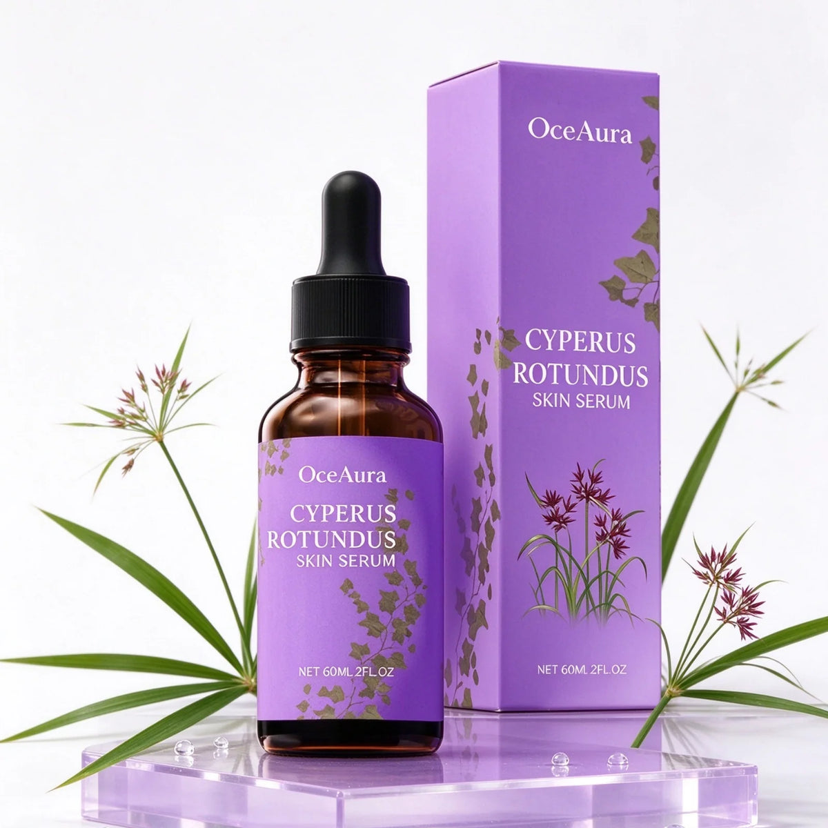 OceAura Hair Removal Care Oil Quick Absorption Moisturize Skin Reduce Discomfort Non Greasy Light Texture Cyperus Rotundus Serum