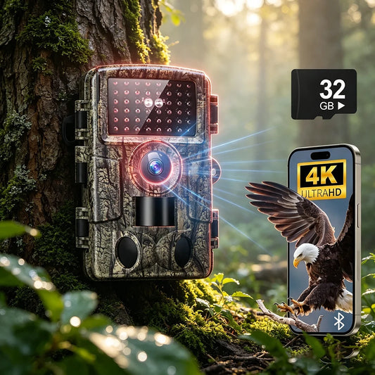 Wildlife Trail Camera With Bluetooth Infrared Night Vision