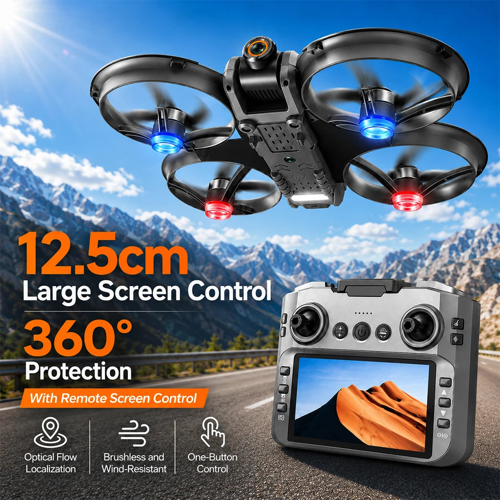 ZNLYRION 8K Dual Camera RC Drone Brushless Motor Obstacle Avoidance