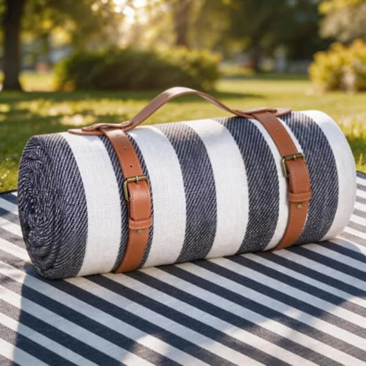 Canvas Waterproof Foldable Picnic Blanket For Outdoor Beach Use