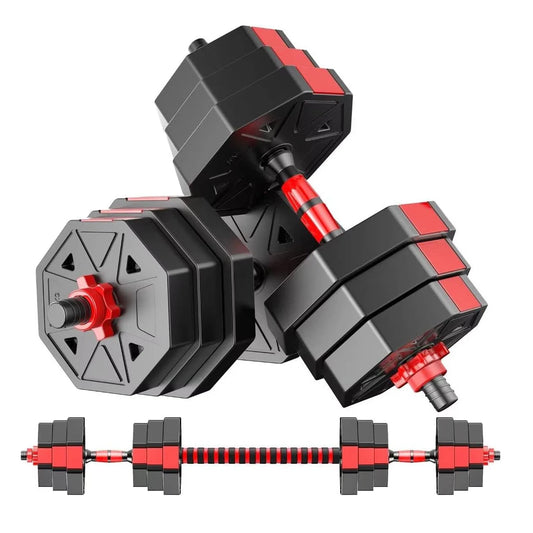 Adjustable Dumbbell To Barbell Home Gym Fitness Set