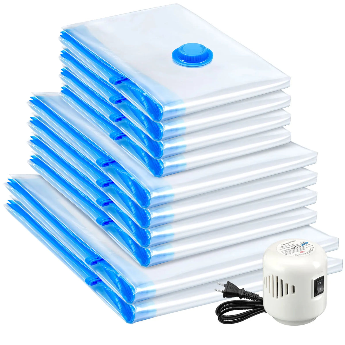 HATISAN Vacuum Storage Bags With Electric Pump Leak Proof
