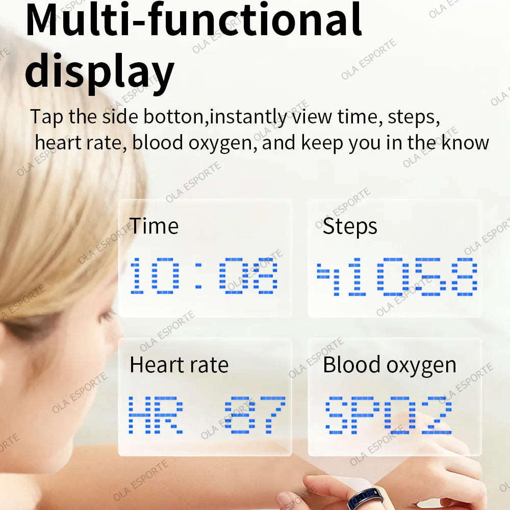 Ola Esporte Smart Ring Heart Rate Blood Oxygen Monitor