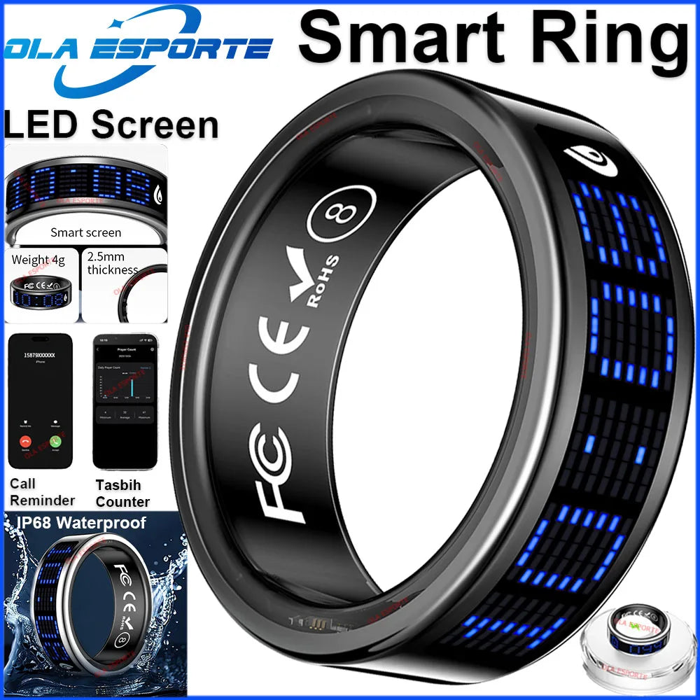 Ola Esporte Smart Ring Heart Rate Blood Oxygen Monitor