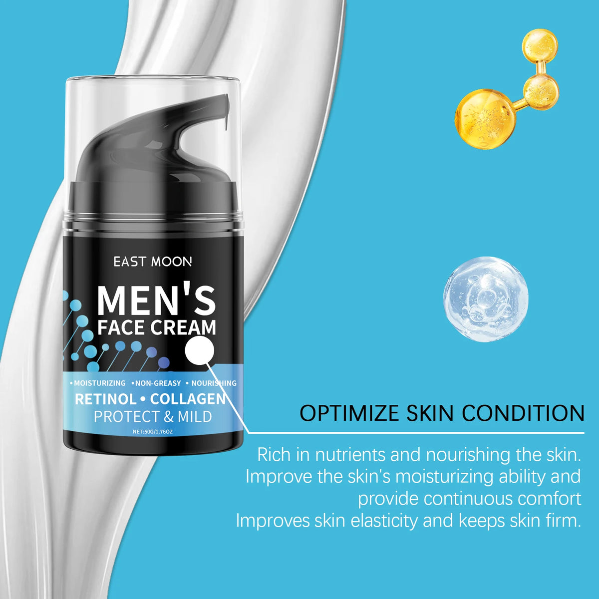 Retinol Men Face Cream for Hydrating and Tightening Skin