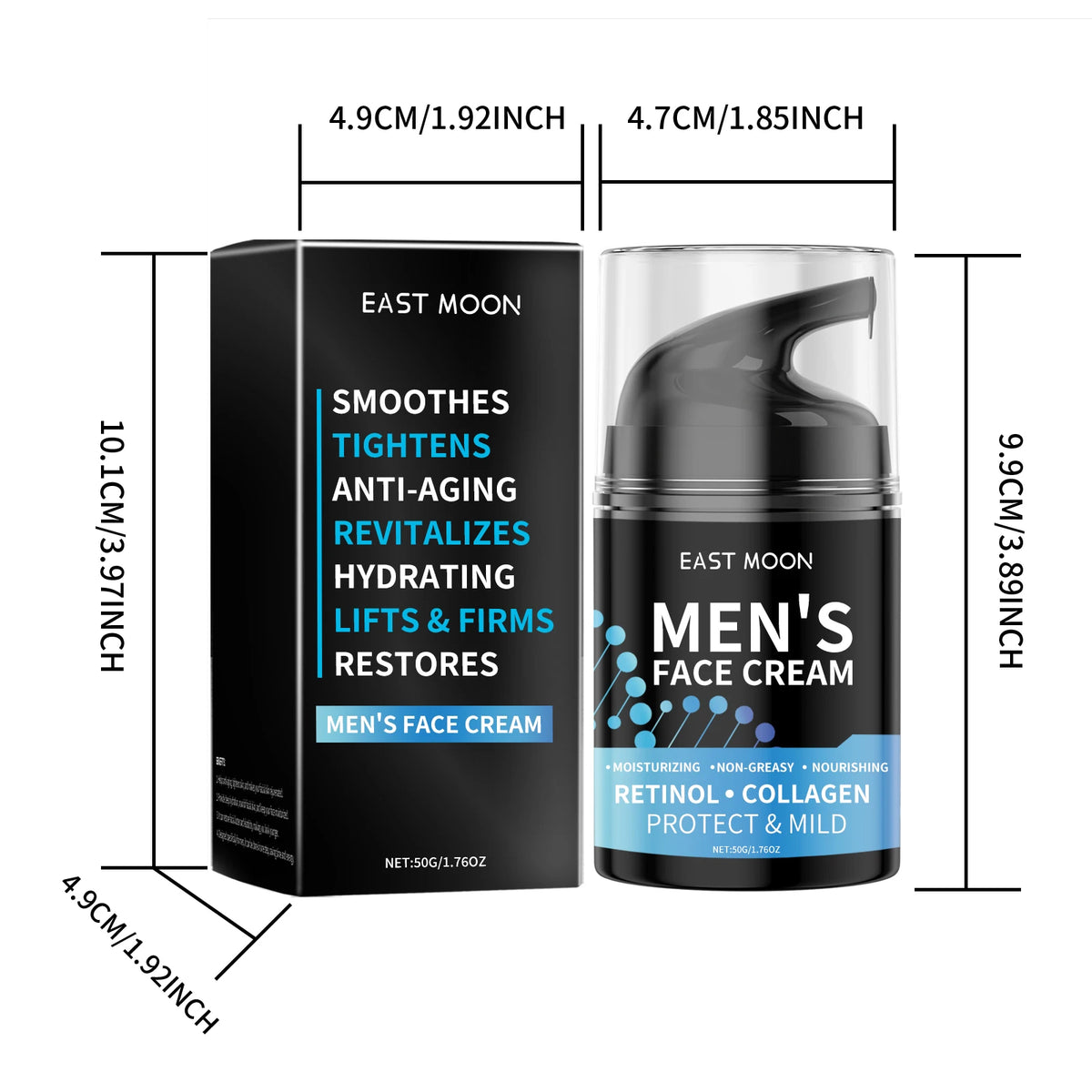 Retinol Men Face Cream for Hydrating and Tightening Skin