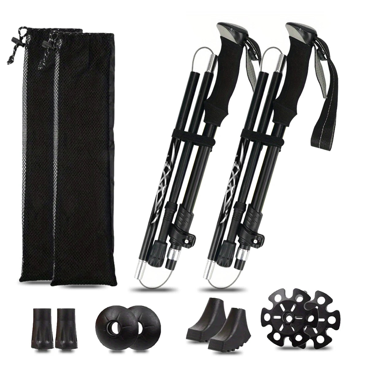 Ultralight Aluminum Alloy Trekking Poles For Outdoor Hiking