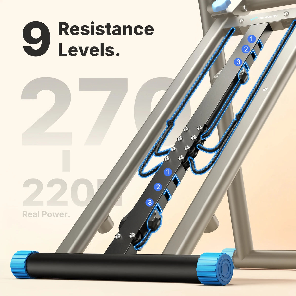 Merach Adjustable Stair Stepper Silent Home Fitness Climbing Machine