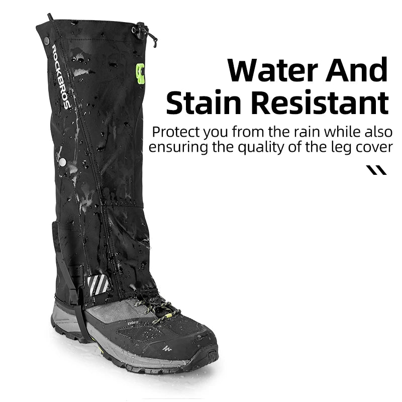 Rockbros Waterproof Outdoor Snow Leg Gaiters Hiking Protection