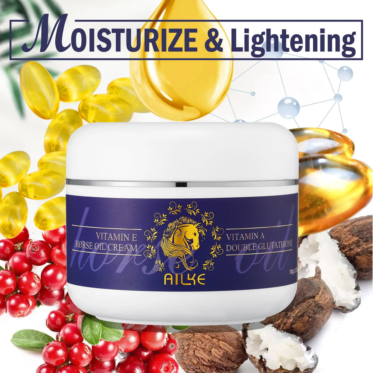 AILKE Glutathione Brightening Skin Care Kit With Lotion And Serum