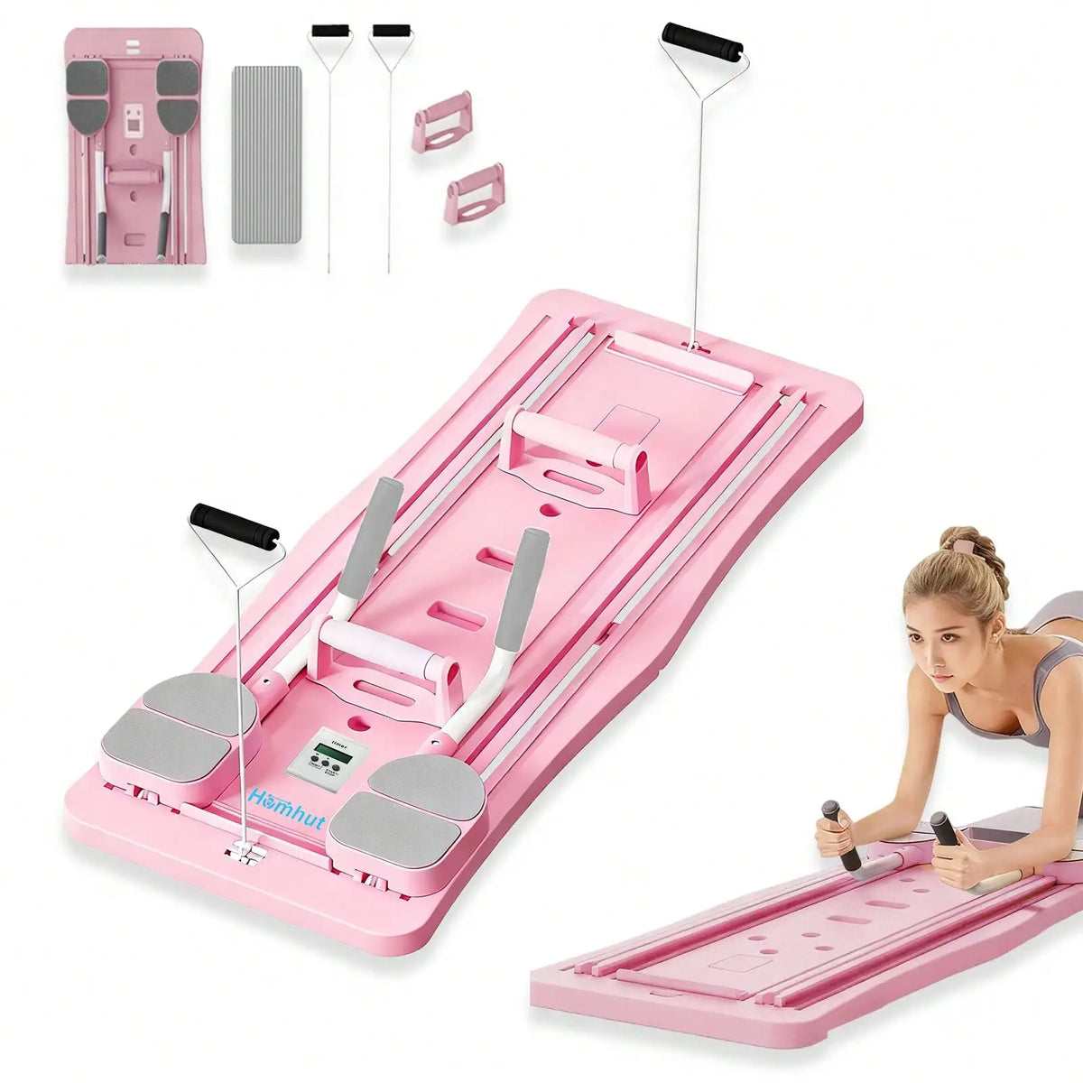 Foldable Pilates Sliding Board For Core And Leg Training