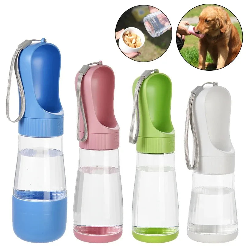 Portable Glass Pet Water Bottle Dogs Travel Drinking Dispenser