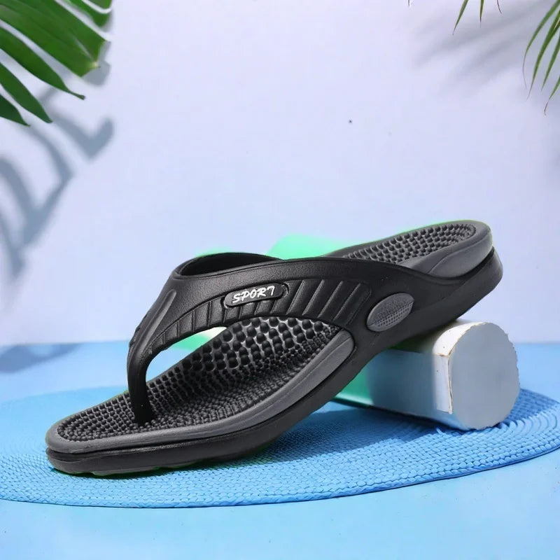 Mens Lightweight Arch Support Flip Flops Non Slip Thong Sandals