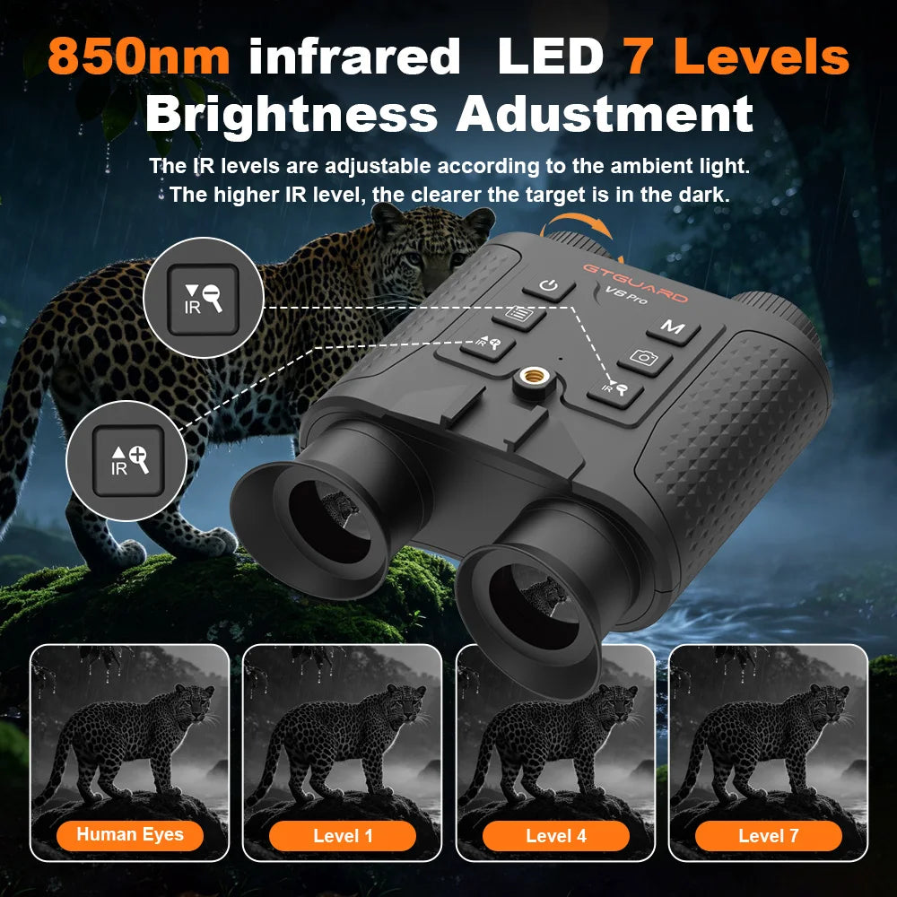 GTMEDIA V6 Pro Infrared Night Vision Binoculars With Digital Zoom