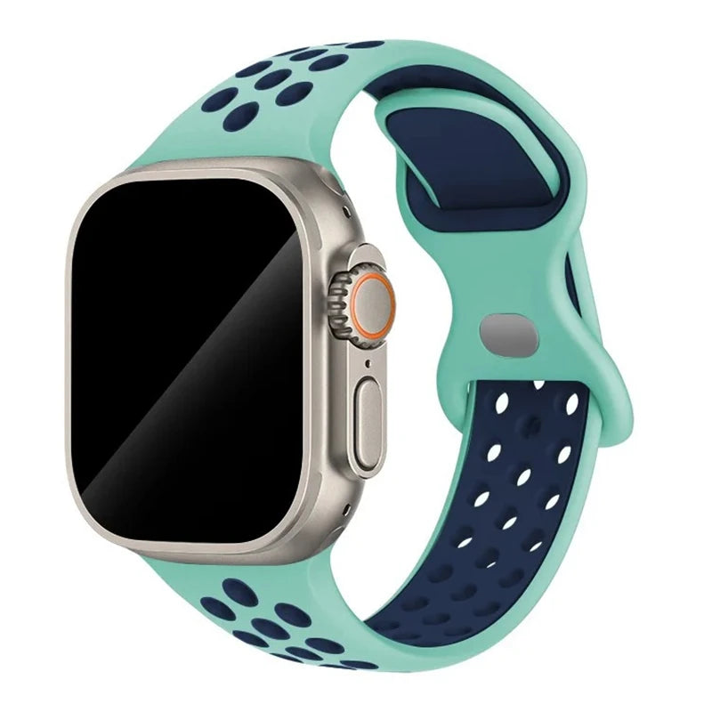 Strap For Apple Watch Band 44mm 49mm 45mm 40mm 41mm 38mm 42mm correa Breathable sports bracelet iwatch series 8 SE 7 6 5 9 Ultra