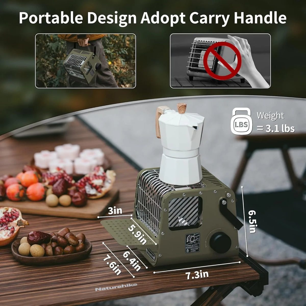 Naturehike Portable Camp Heater For Indoor And Outdoor Use