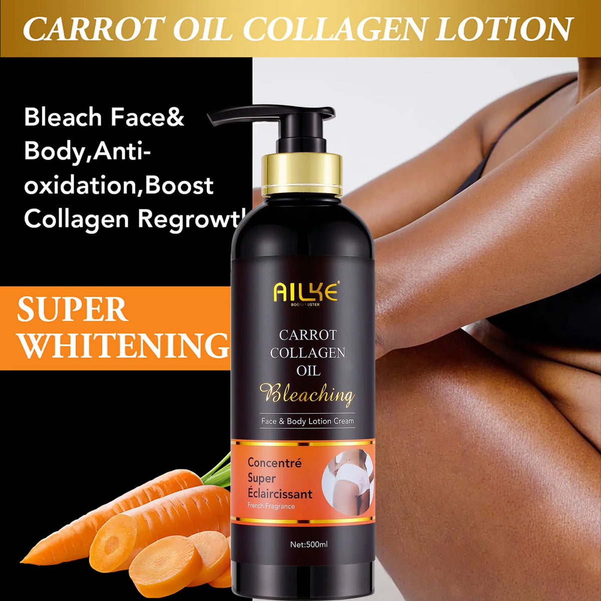 Ailke Whitening Moisturizing Body Lotion Reduces Dark Spots