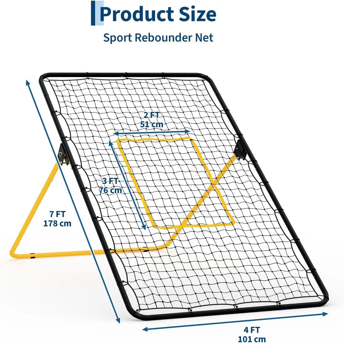 Tacleekii 7×4 ft Volleyball Rebounder Net Adjustable Bounce‑Back Trainer  for Bumping Spiking Setting Practice