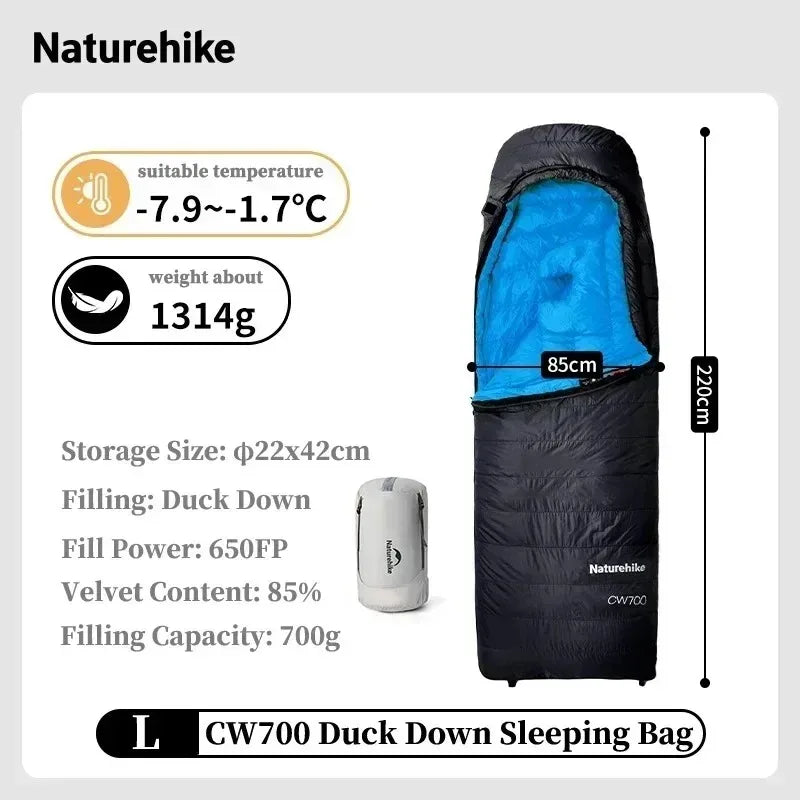 Naturehike Ultralight 650FP Duck Down Sleeping Bag For Camping