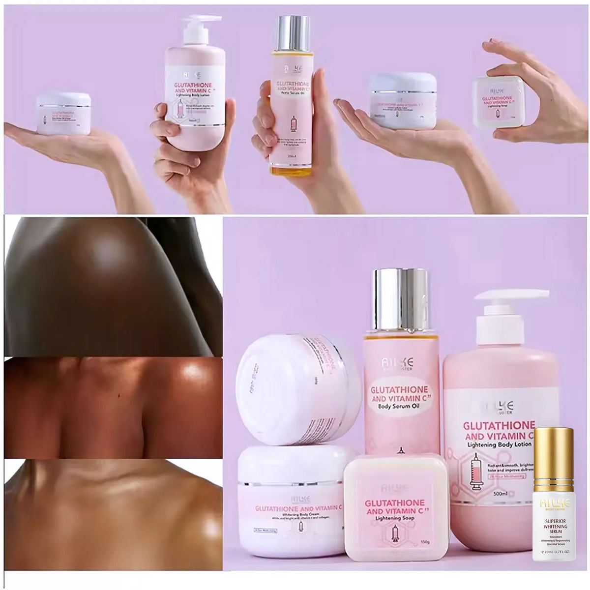 AILKE Vitamin C Glutathione Brightening Body Lotion