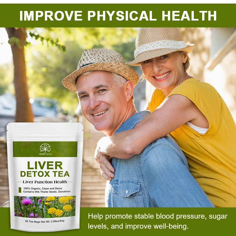 Imatchme Liver Cleanse Detox Herbal Tea With Milk Thistle