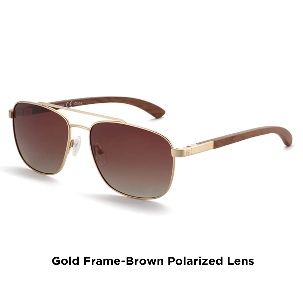 Zenottic Metal And Wood Polarized Progressive Prescription Sunglasses For Men
