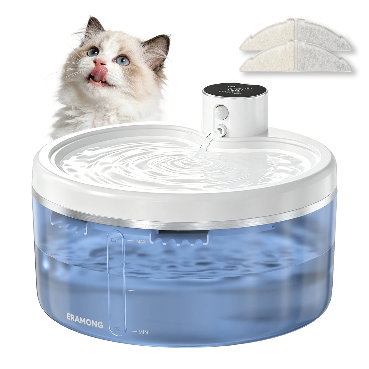 ERAMONG Wireless Intelligent Pet Water Fountain Dispenser