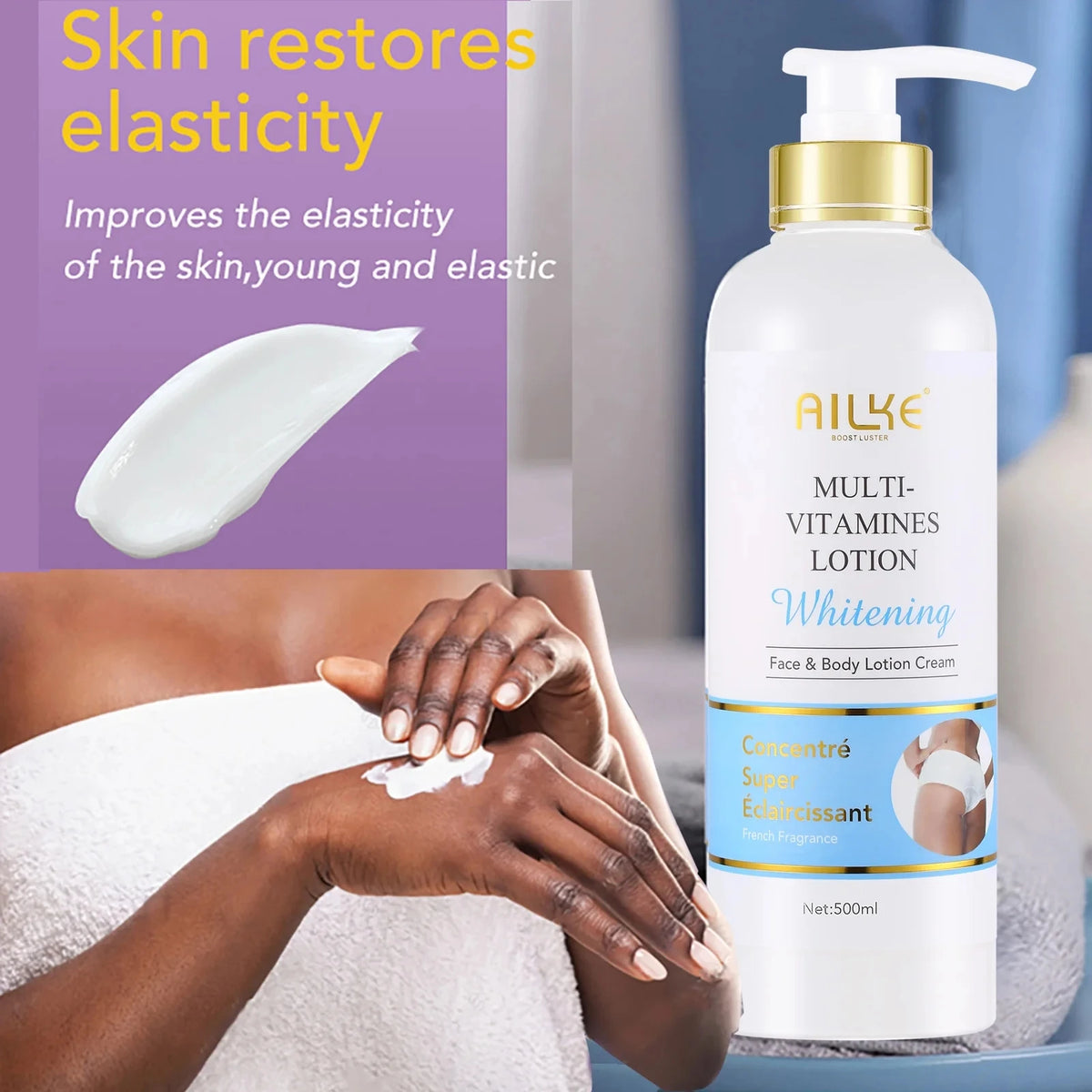 Ailke Multi Vitamin Whitening Body Lotion For Radiant Hydration