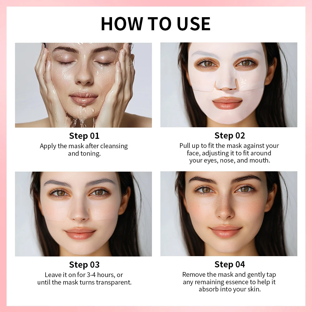 Bio-Collagen Deep Face Mask Deep Hydrating Shrink Pores Overnight Moisturizing Improving Elasticity Brightening Face Skin Care