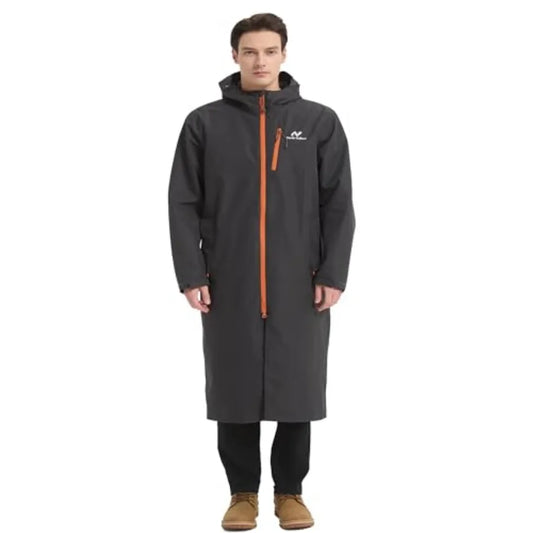 Waterproof Breathable Mens Rain Jacket With Hood And Mesh Lining