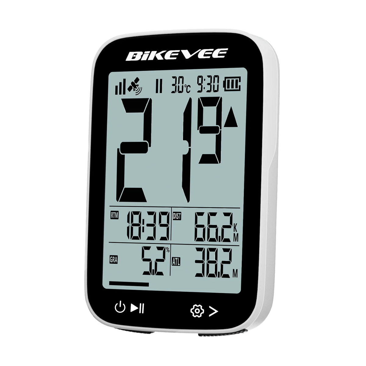 Bikevee Wireless Rechargeable Bike Computer GPS Speedometer And Odometer