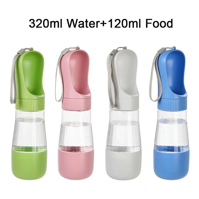 Portable Glass Pet Water Bottle Dogs Travel Drinking Dispenser