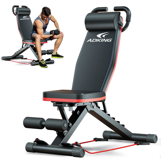 Adjustable Foldable Weight Bench For Full Body Home Gym Workouts