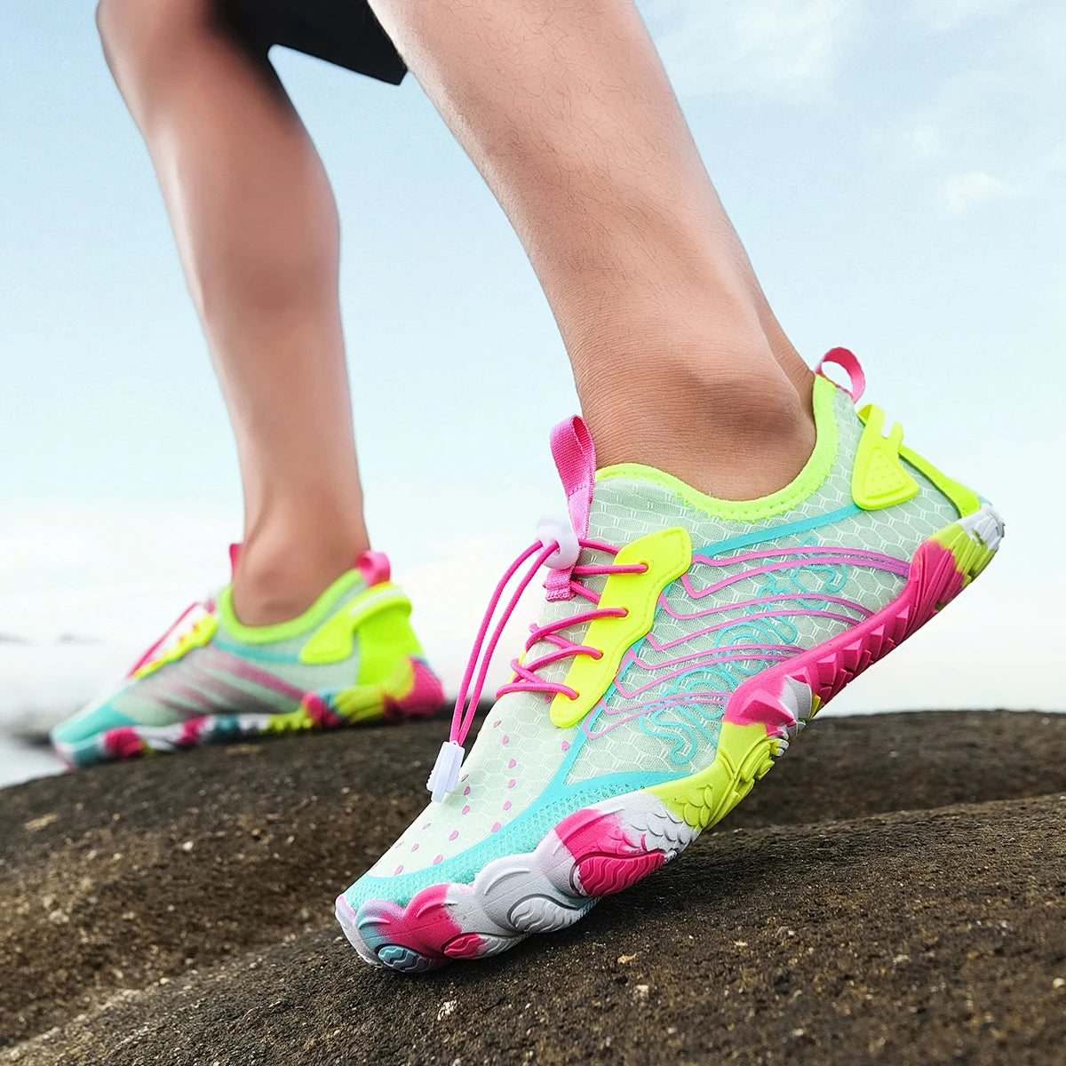 Women Quick Dry Barefoot Water Shoes For Beach Swimming