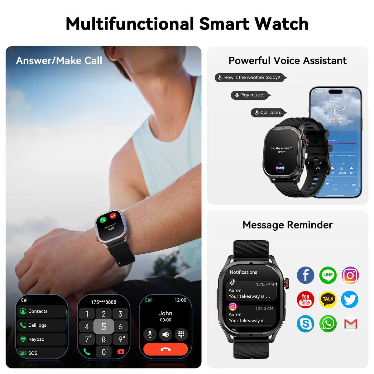 Kospet Magic P10 GPS Smartwatch With Amoled Display And Waterproof