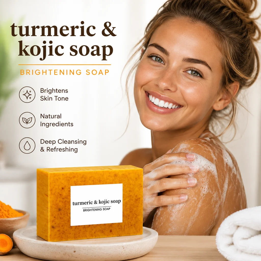 Natural Turmeric Handmade Facial And Body Brightening Soap Bar