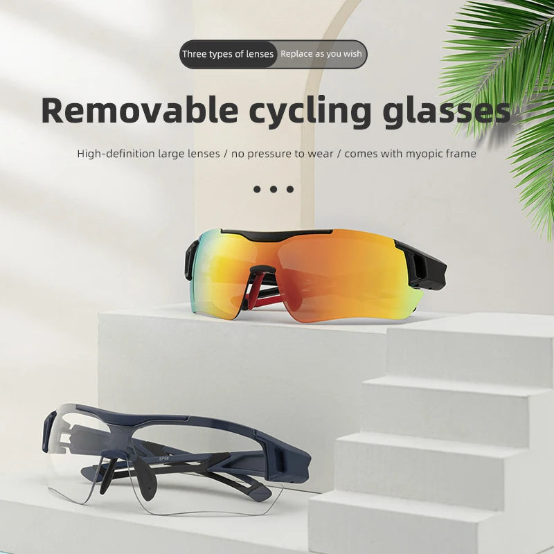 Rockbros Polarized Cycling Sunglasses With Replaceable Lenses